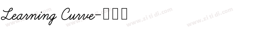 Learning Curve字体转换